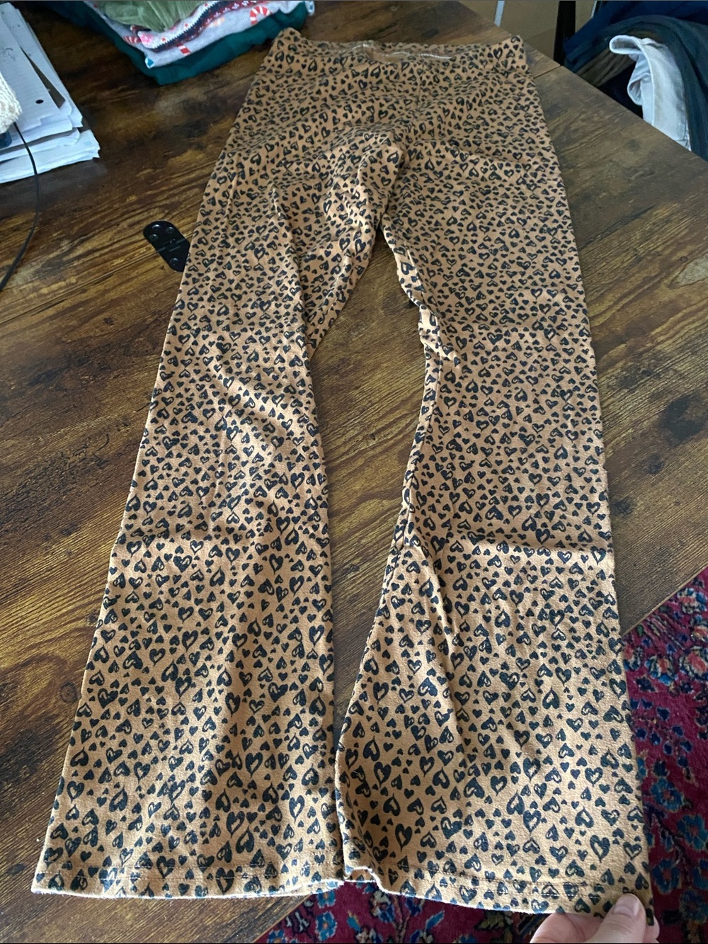 Old Navy Girls' Leopard Print Flare Leggings - Tan and Black